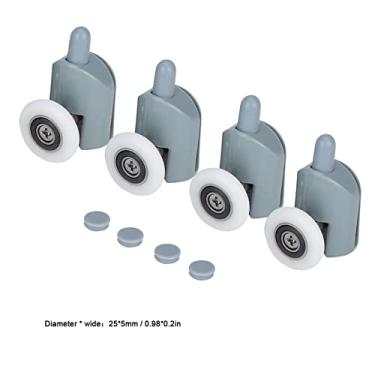 Imagem de Rodas de Deslizamento Inferior para Porta Vidro Deslizante Chuveiro - Feito Plástico Nylon Aço Inoxidável 304 -ferrugem Suave com Baixo Ruído Salas C