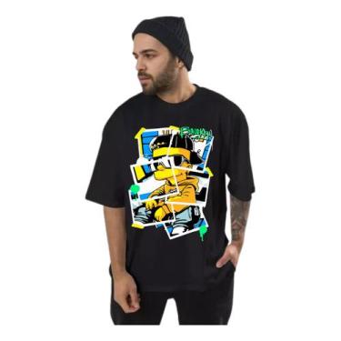 Imagem de Camiseta Oversized Streetwear  Unissex Larga Bart Simpson - Luken, Pre