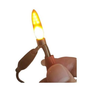 Imagem de Lâmpada LED Edison Branca Quente Com Filamento De Chama 5PCS 3V 2200K 