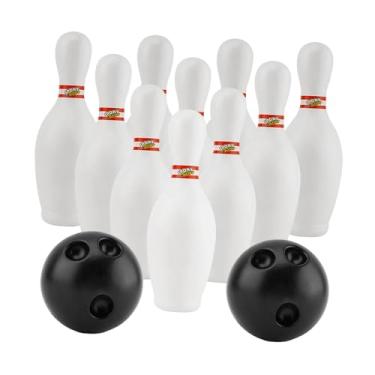 Imagem de harayaa Conjunto de boliche infantil, brinquedo educativo para desenvolvimento infantil, jogo de boliche ao ar livre, diversão em família para crianças de 3 a