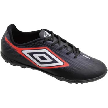 Imagem de Chuteira Society Umbro Cannon,Preto/Vermelho/Branco,40