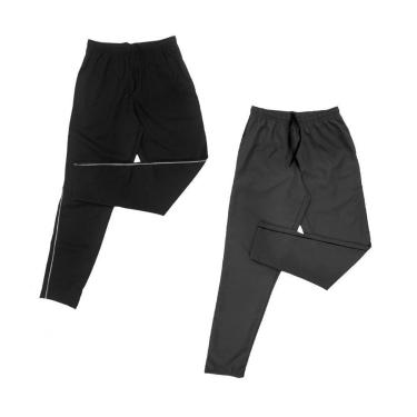 Imagem de Kit 2 Calças de Tactel Black Bear Lisa Básica Masculina Casual-Masculino