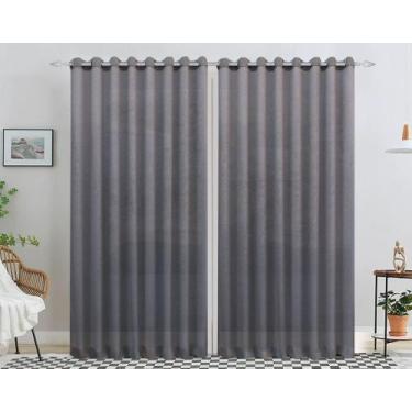 Imagem de Cortina Voil trabalhado cross 6,00 x 2,10 sem forro Sala/Quarto - J&C 