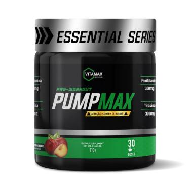 Imagem de Pré Treino Pump Max 210g Vitamax Nutrition-Unissex