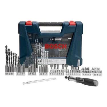 Imagem de Kit De Pontas E Brocas Em Titânio Bosch V-line 91 Peças