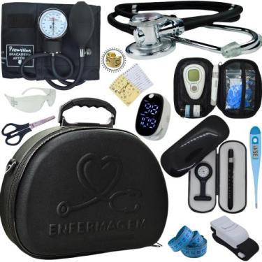 Imagem de Kit Enfermagem Maleta Medica Super Luxo Completa Promocao - Love Saude