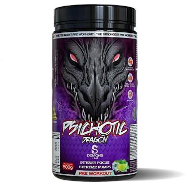 Imagem de Pré Treino Psichotic Dragon Ice Mint 500g Demons Lab-Unissex