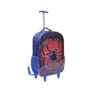 Imagem de Mochila De Rodinhas Escolar Grande Infantil Spider Meninos - Rocie, Az