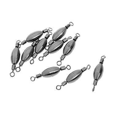 Imagem de Lljsszr Conjunto de 10 Chumbadas com Gancho Giratório para Linha de Pesca, 1.0