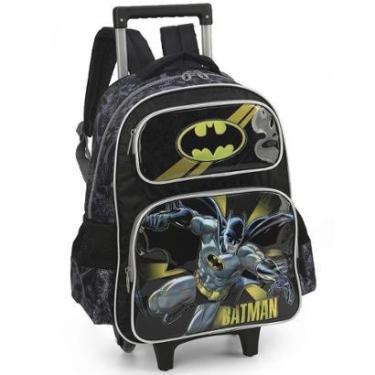 Imagem de Mochila de Rodinhas Com Alça Luxcel Batman Cinza-Unissex