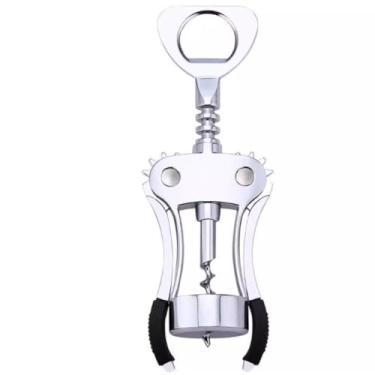 Imagem de Saca-rolhas de asa de liga de zinco resistente, abridor de garrafas de vinho profissional com alça ergonômica e broca espiral afiada, ferramenta de bar multifuncional para cozinha, restaurante, barman