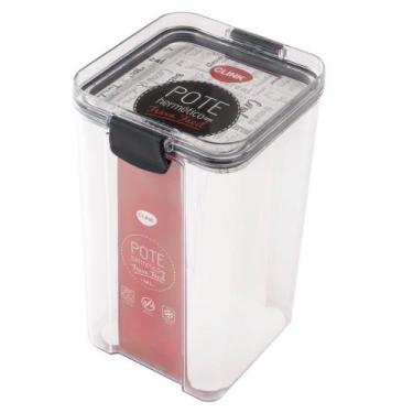 Imagem de Pote Hermético de Plástico Pet para Armazenamento de Alimentos - 1,3L 