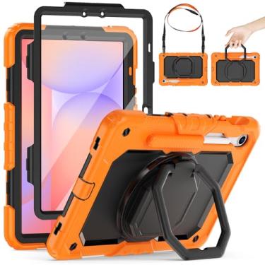 Imagem de HXCASEAC Capa para Galaxy Tab S10 Lite / S10 FE / S9 FE 10,9 polegadas, à prova de choque | Suporte giratório de 360° | Suporte para caneta S | Protetor de tela | Alça de ombro | Capa infantil para