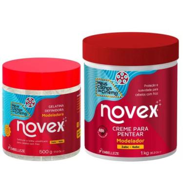 Imagem de Creme para Pentear + Gelatina Novex Meus Cachos de Cinema