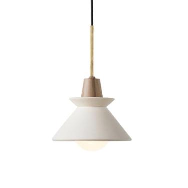 Imagem de Luminária pendente de concreto branco para ilha de cozinha | Lustre de cimento moderno nórdico | Luminária de teto suspensa para sala de jantar, balcão, bar, corredor e decoração de casa (26