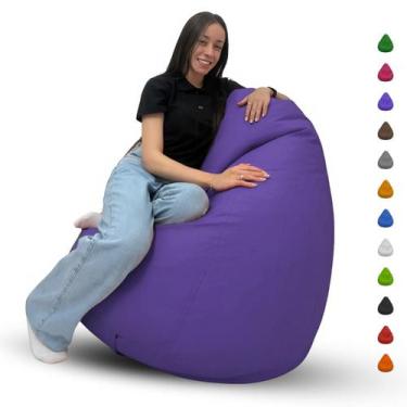 Imagem de Puff Pera Gigante Cheio Grande Para Eventos Escritório Descanso Almofa