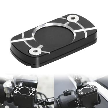 Imagem de Tampa do reservatório de fluido de freio dianteiro Monkey compatível com Monkey 125 CT125 Trail 125 DAX ST125 Acessórios de motocicleta Tampa do tanque de óleo do freio dianteiro (preto)