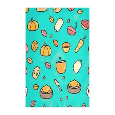 Imagem de xigua Conjunto de 1 panos de prato de cozinha de torta de abóbora, macios e altamente absorventes de secagem rápida para limpeza de pratos e limpeza manual, 71 x 45 cm