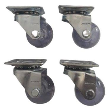 Imagem de Rodizio Para Carrinhos E Móveis Roda Gel Kit Glap 100 Gel