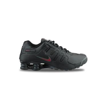 Imagem de Tênis de corrida masculino Nike Shox NZ preto-vermelho, Preto, 11.5