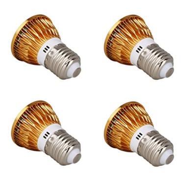 Imagem de Lâmpadas LED E27 3W COB Holofote Branco Quente 3000K Lâmpadas LED para Iluminação Doméstica Cozinha, Base Média E27, 3 Watts (Equivalentes a Lâmpadas Halógenas 25W), Revestimento Cor Dourada, 270LM