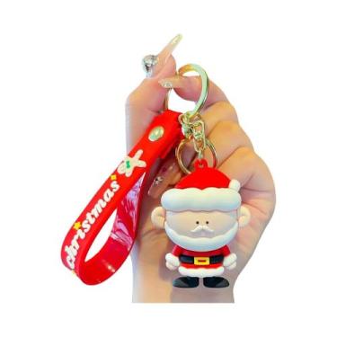 Imagem de Chaveiro De Boneco De Neve De Natal Fofo, Pingente Para Carro, Acessór