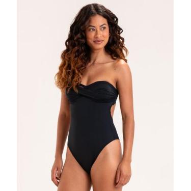 Imagem de Maiô Bustiê Liso - APNEIA, Preto, M