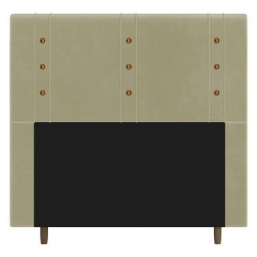 Imagem de Cabeceira Cama Box Casal Queen Size Roma 160cm Suede Bege