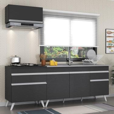 Imagem de Armário De Cozinha Compacta Veneza Multimóveis Mp2074.898 Preto