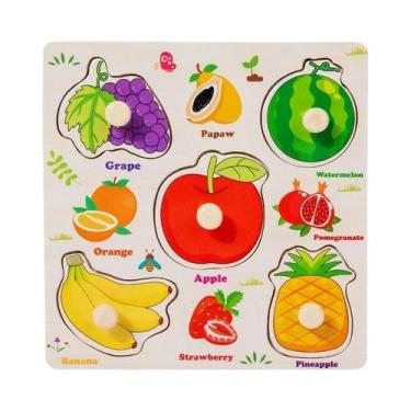 Imagem de Quebra-Cabeças De Madeira Montessori Brinquedos Educativos Para Bebês,