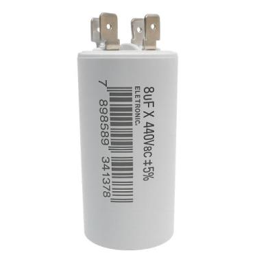 Imagem de Capacitor metalizado 8 uf x 440v c/ terminal - TRIO