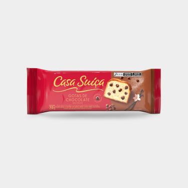 Imagem de Bolo Baunilha com Gotas de Chocolate Casa Suíça 250g Tradicional
