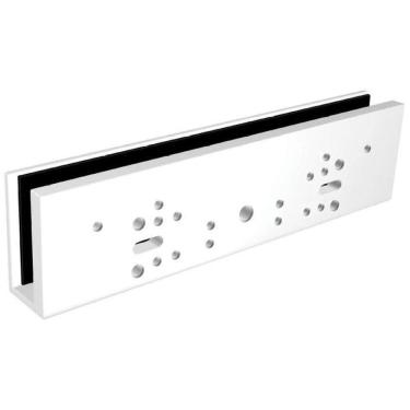 Imagem de Suporte U Para Fechadura Eletroimã M-90 Hdl Branco