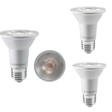 Imagem de 3 Lâmpada Led Par20 4,8w 4000k E27 Crystal Bivolt Save Energy