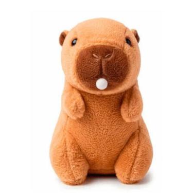 Imagem de Pelúcia Capivara com Bolha de Chiclete 22cm - BrinqTek