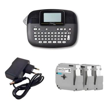 Imagem de Rotulador Brother Pt-m95bk + 03 Fita X-full Mk231 + Fonte Preto