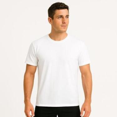 Imagem de Camiseta Masculina Basica 100% Algodão Dia a Dia, Trabalho, Treino, Academia, Corrida-Masculino