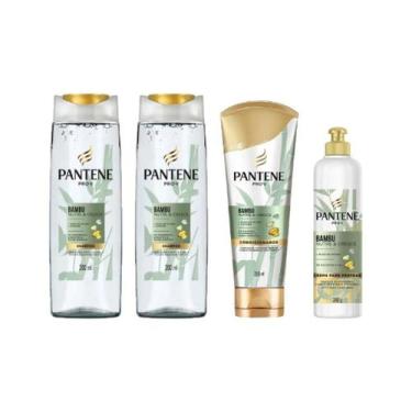 Imagem de Kit Pantene Bambu 2 Shampoo 200Ml+1 Cond 250Ml+ Cr Pent 240G