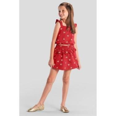 Imagem de Conjunto infantil menina de cerejas Brandili-Feminino