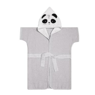 Imagem de Roupão Felpudo Infantil Bebe Algodão Praia Mar Piscina Natação com Cap