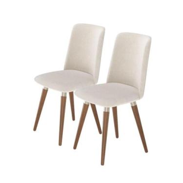 Imagem de Conjunto 2 Cadeiras Dakota Giratória Natural Champanhe - Província, Li