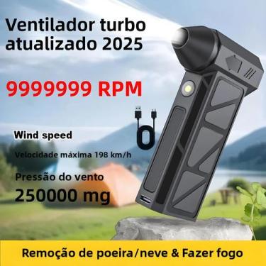 Imagem de Super Potente Soprador De Ar Elétrico Sem Fio 4000mAh Com Carregamento