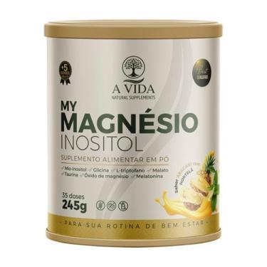 Imagem de My Magnésio Inositol A Vida Natural Supplements 245g Abacaxi Com Horte