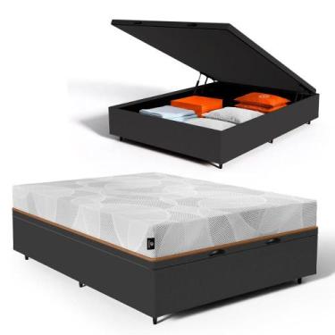 Imagem de Cama Box Baú com Colchão de Espuma D33 Enrolado Sonno Full - Umaflex C