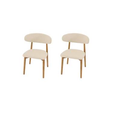 Imagem de Kit 2 Cadeiras Frida Madeira Escura