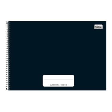 Imagem de Tilibra Pepper Caderno de Cartografia e Desenho Espiral Capa Dura, Preto