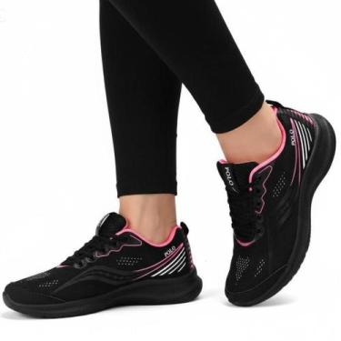 Imagem de Tênis Feminino De Corrida Polo Training Running Academia Treino Pink -