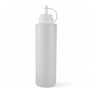 Imagem de Bisnaga Profissional 1 litro com Marcador Ideal para Molhos - Plasdura