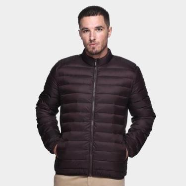 Imagem de Jaqueta Puffer Hering Masculina, Marrom, G