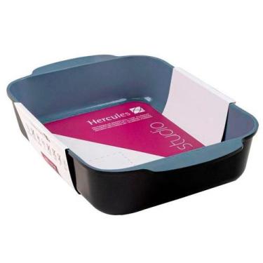 Imagem de Assadeira Trevessa Hercules Retangular Preta Antiaderente Ceramico 25X